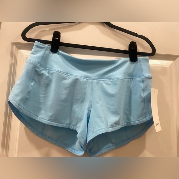 NWT Lululemon Speed Ups 2.5” Size 6 Blue Chill - Picture 2 of 7